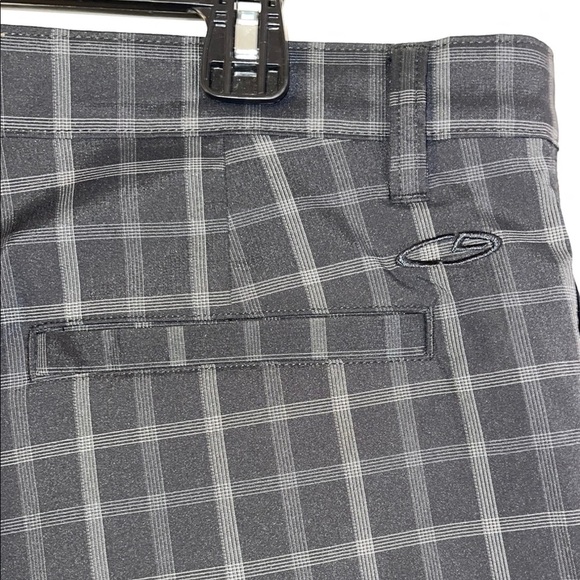 Champion Black and Gray Plaid Flat Front Shorts 40W - Picture 5 of 5
